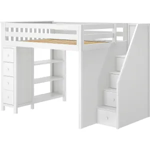 Jackpot Deluxe Cheltenham Full-Size Loft with Staircase   Storage