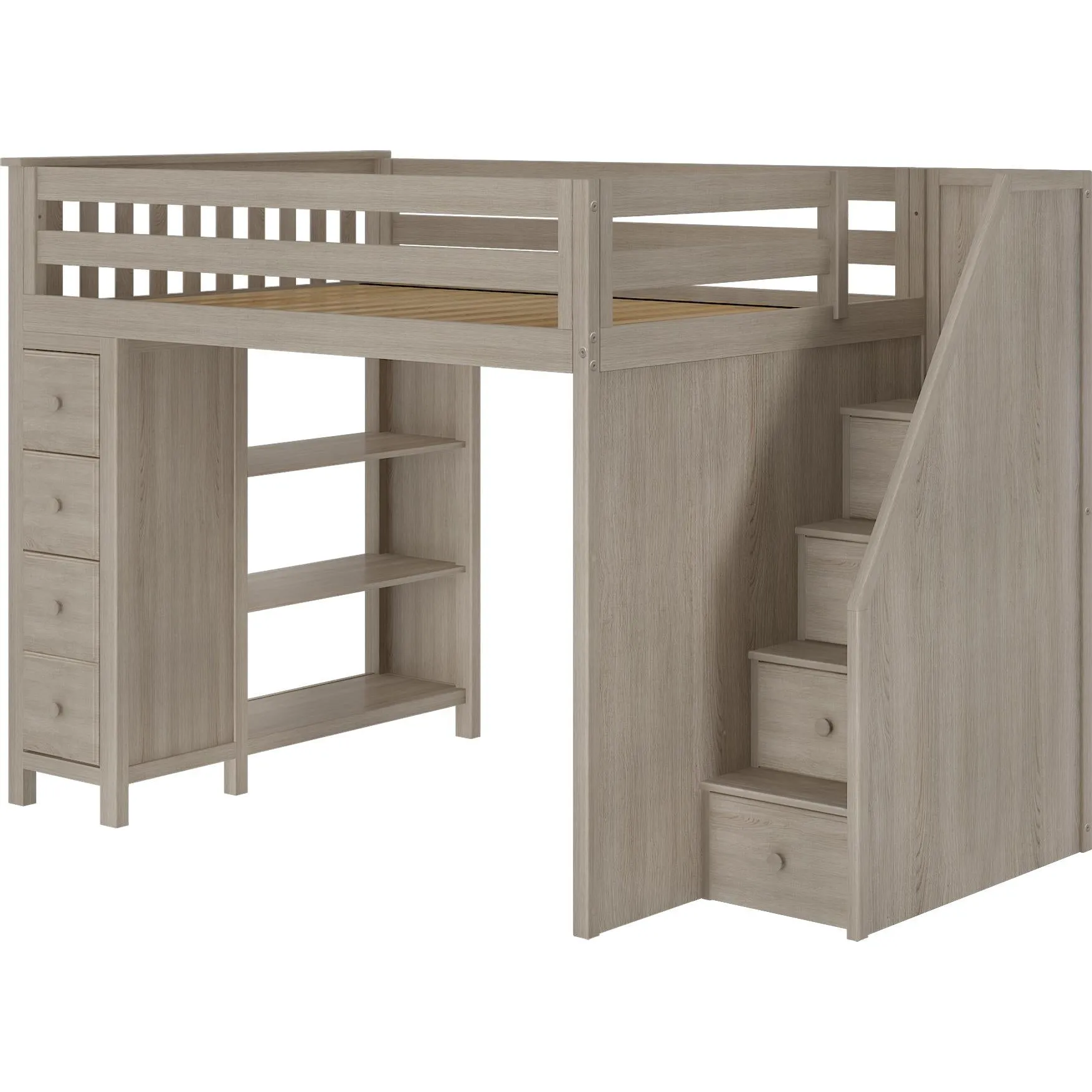 Jackpot Deluxe Cheltenham Full-Size Loft with Staircase   Storage
