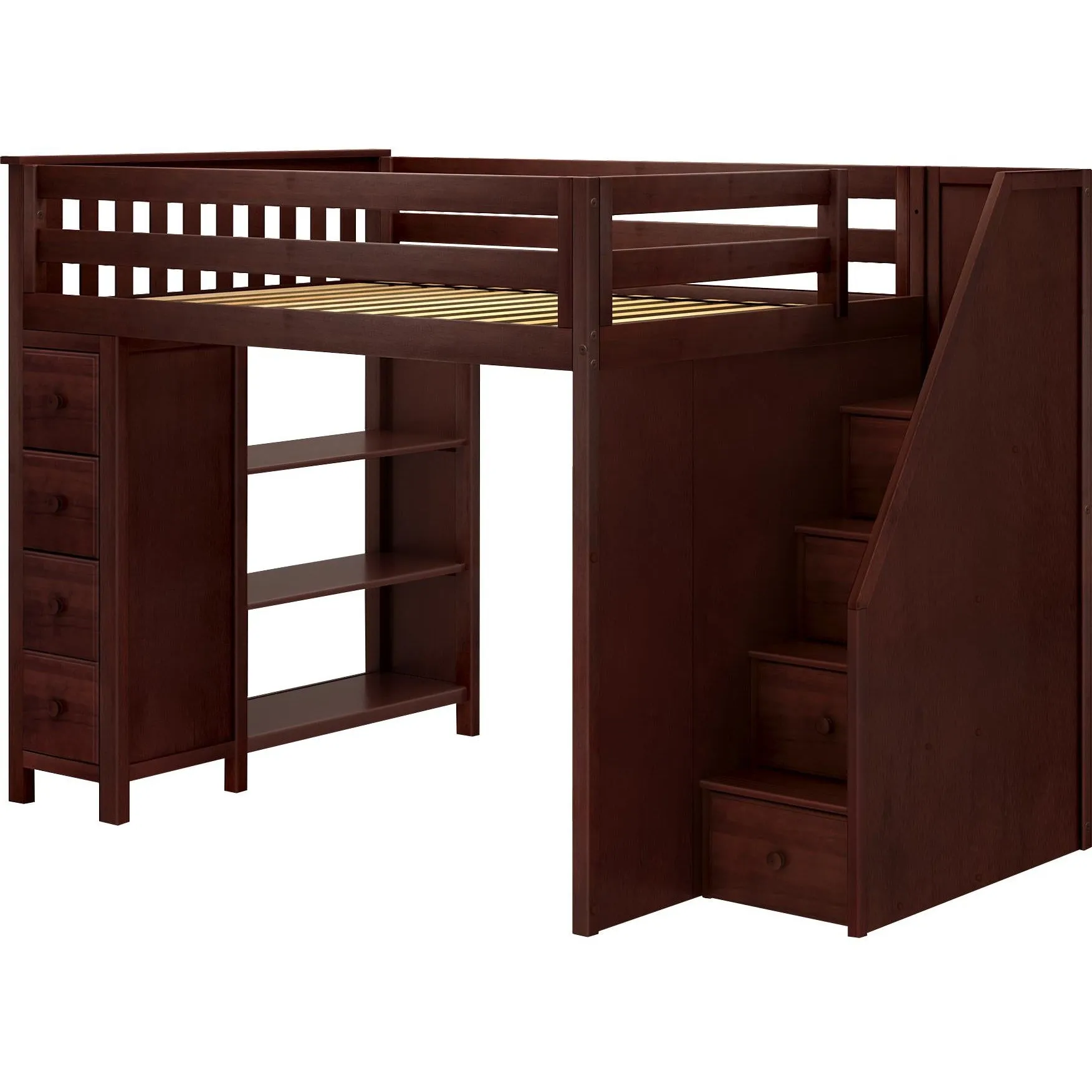 Jackpot Deluxe Cheltenham Full-Size Loft with Staircase   Storage