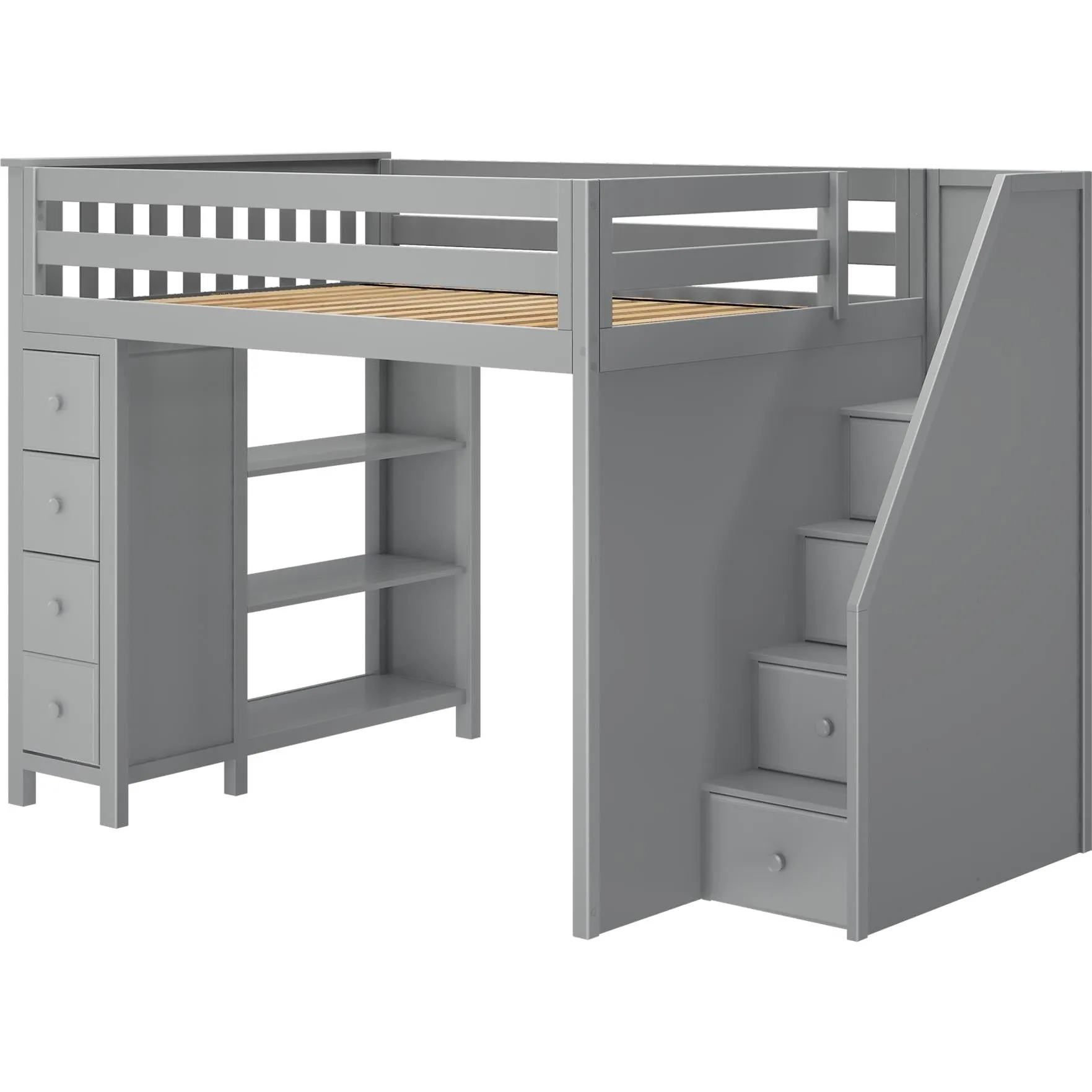 Jackpot Deluxe Cheltenham Full-Size Loft with Staircase   Storage