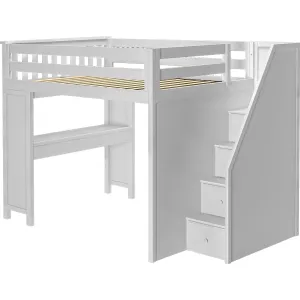 Jackpot Deluxe Fulham Full Size Loft with Staircase   Desk