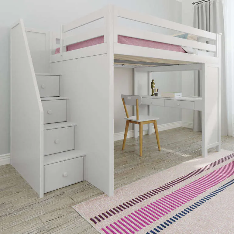 Jackpot Deluxe Fulham Full Size Loft with Staircase   Desk