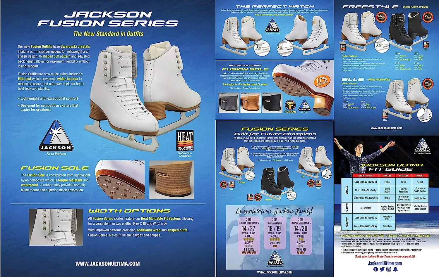 Jackson Freestyle Figure Ice Skates - White