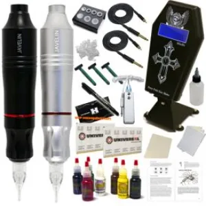 JavelinX Professional Tattoo Pen Kit - 7 Colors Radiant Ink Set