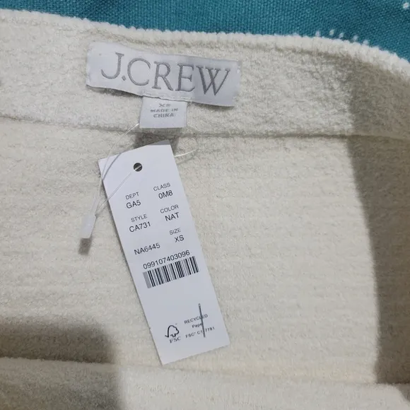 J.Crew Faux-wrap sweater-skirt in fine stretch bouclé CA731