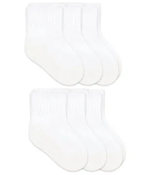 Jefferies 6pk Smooth Toe Sport Quarter Socks