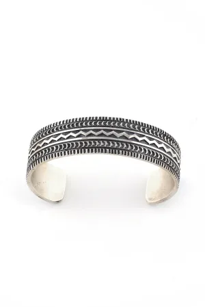 Jereme Delgarito Sterling Silver Men's Cuff