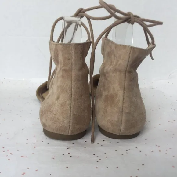 Jessica Simpson Zeena Tan Lace up Point toe - 10