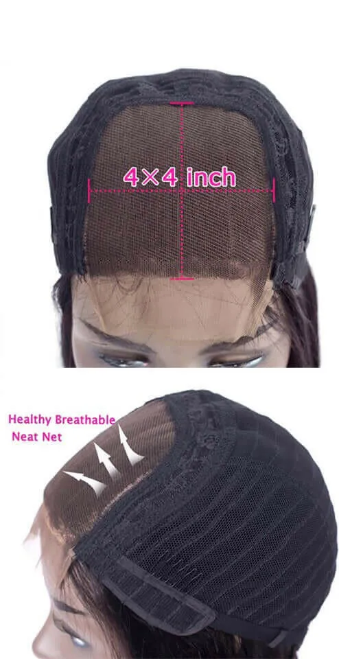 JET BLACK COLLECTION | 4X4 LACE CLOSURE WIG