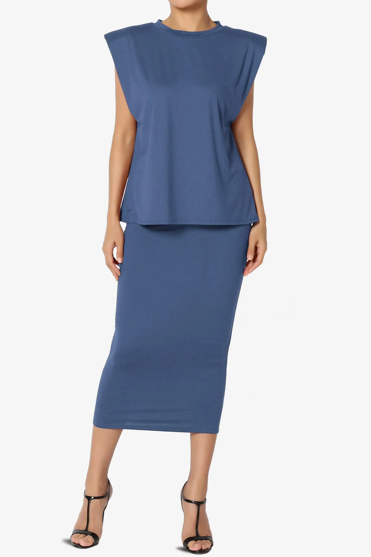 Joey Power Padded Shoulder Tank Top