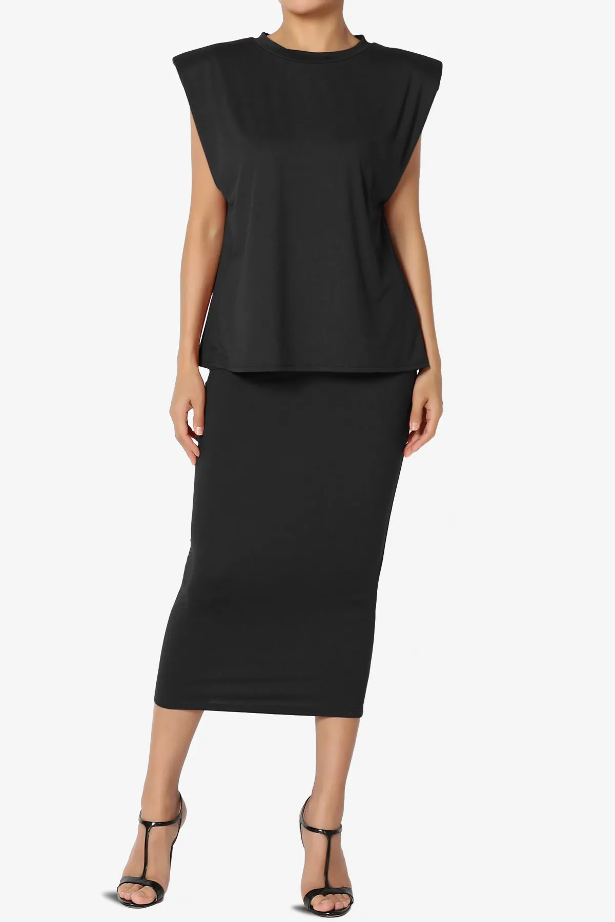 Joey Power Padded Shoulder Tank Top