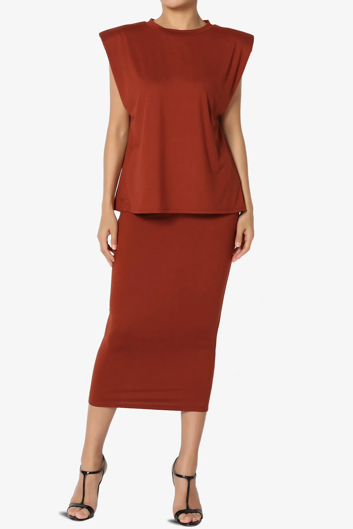 Joey Power Padded Shoulder Tank Top