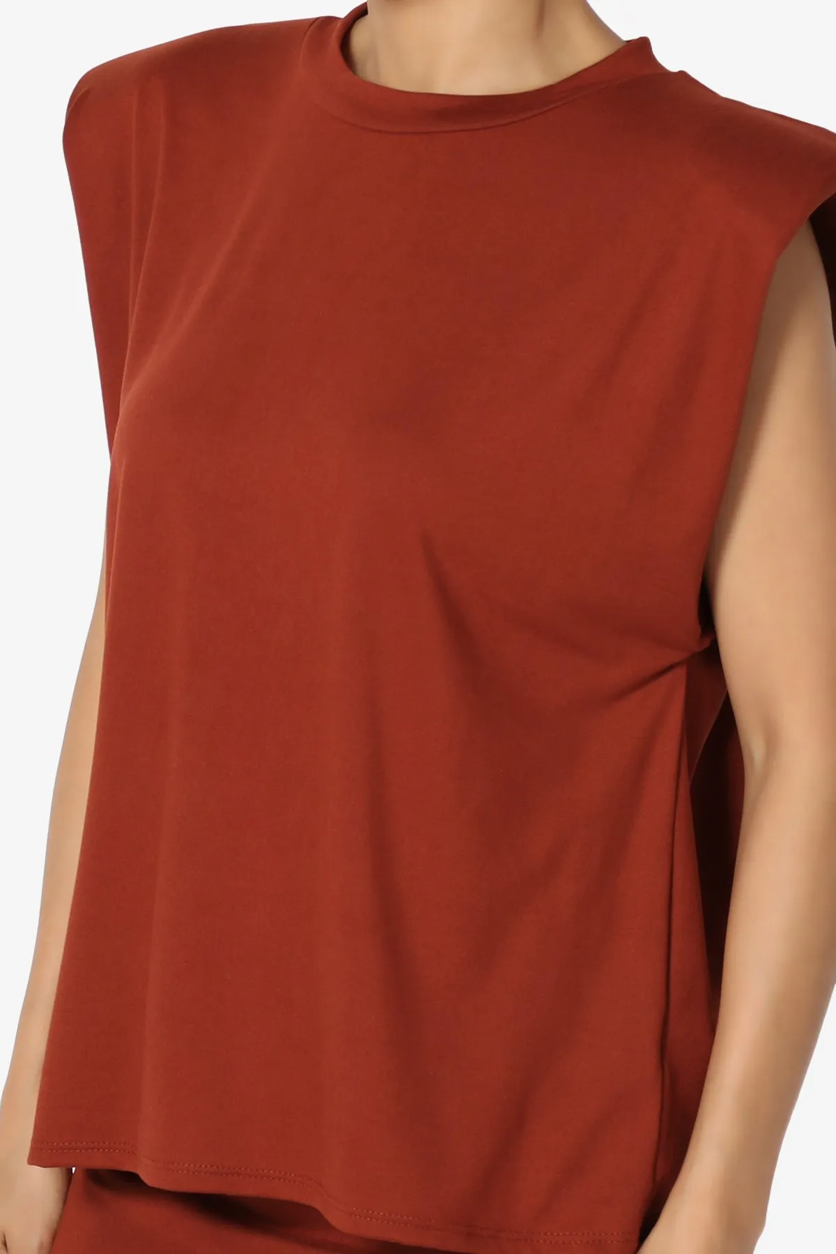 Joey Power Padded Shoulder Tank Top