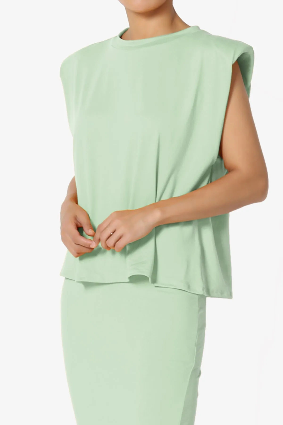 Joey Power Padded Shoulder Tank Top