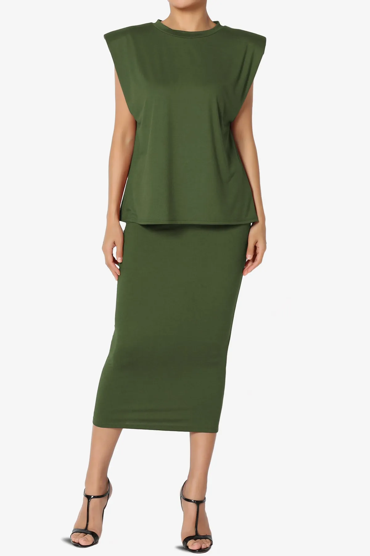 Joey Power Padded Shoulder Tank Top