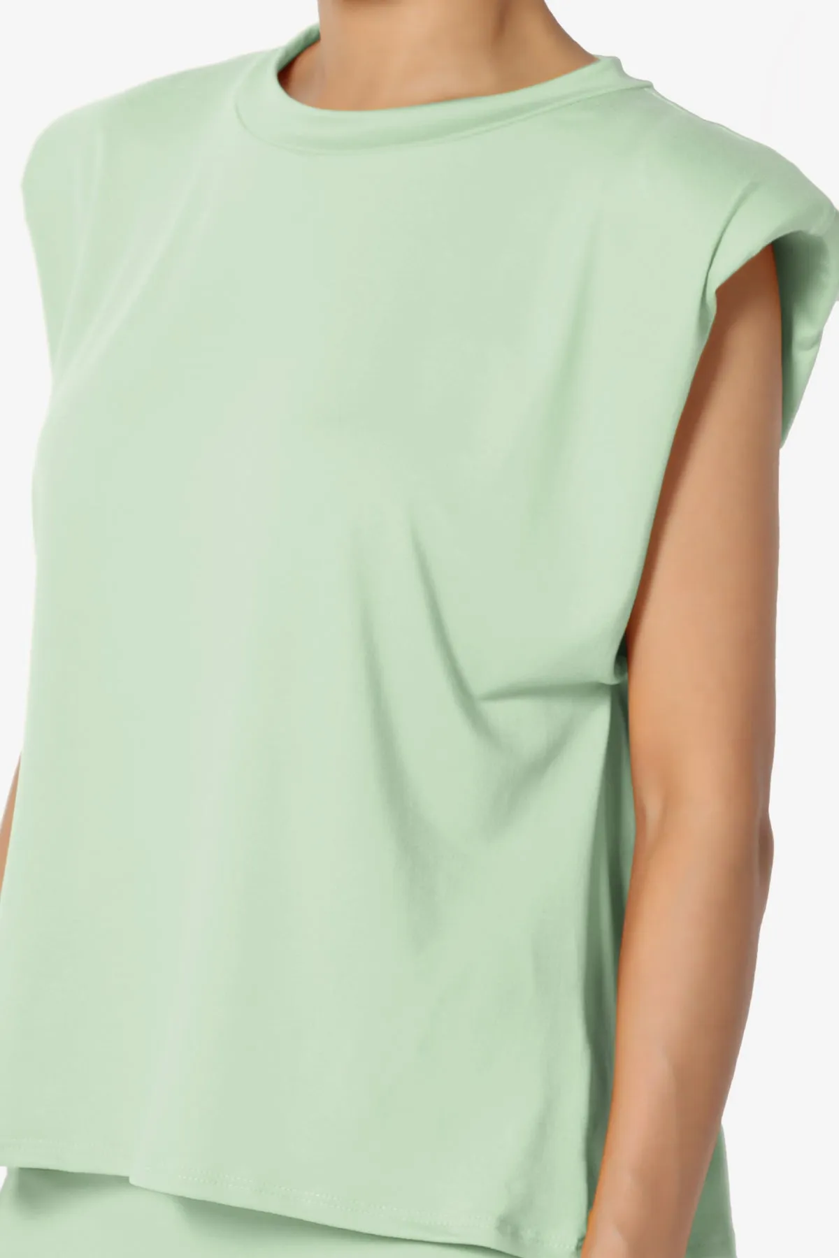 Joey Power Padded Shoulder Tank Top