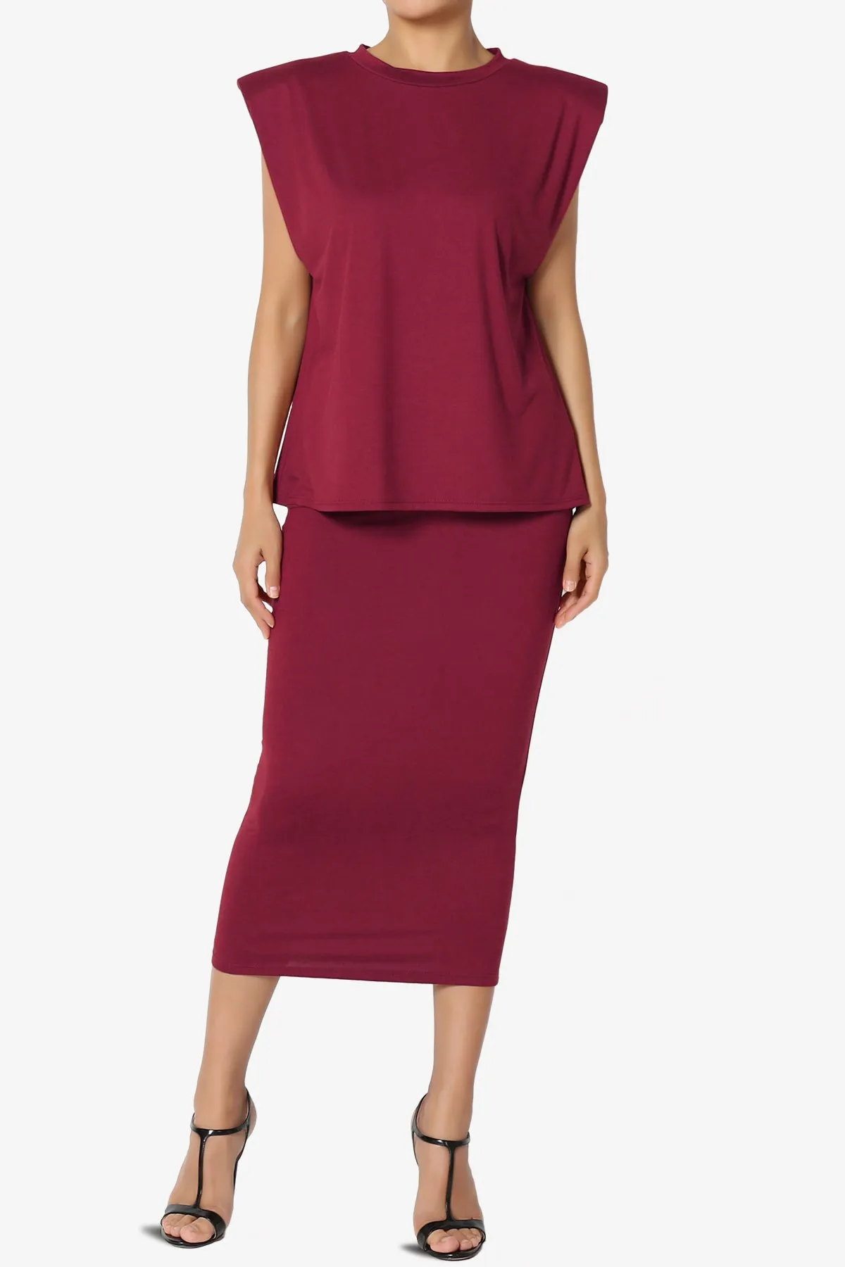 Joey Power Padded Shoulder Tank Top