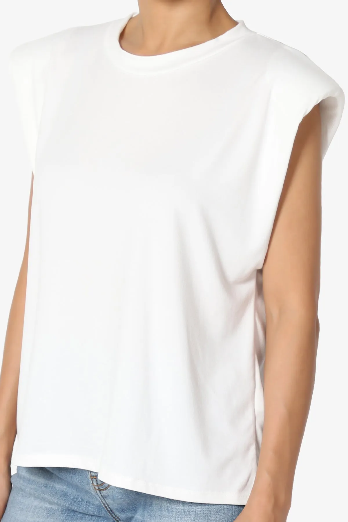 Joey Power Padded Shoulder Tank Top