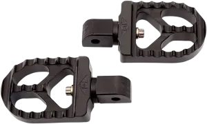 Joker Machine 08-57-7B Adjustable Serrated Short Footpegs - Black Anodized