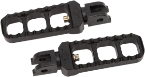 Joker Machine 08-61-6B Adjustable Serrated Narrow Footpegs - Black Anodized