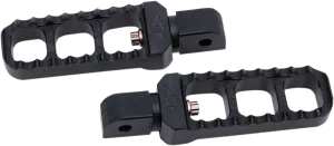 Joker Machine 08-61-7B Adjustable Serrated Narrow Footpegs - Black Anodized