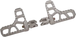 Joker Machine 08-62-6 Adjustable Serrated Heel Footpegs - Clear Anodized