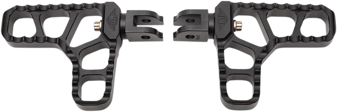 Joker Machine 08-62-6B Adjustable Serrated Heel Footpegs - Black Anodized