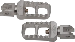 Joker Machine 08-642-6 Adjustable Serrated Stubby Footpegs - Raw Aluminum