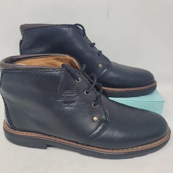 Josef Seibel Leather Ankle Chukka Boots Mens Size 43 (US 9.5-10) Black Lace 98%