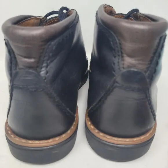 Josef Seibel Leather Ankle Chukka Boots Mens Size 43 (US 9.5-10) Black Lace 98%