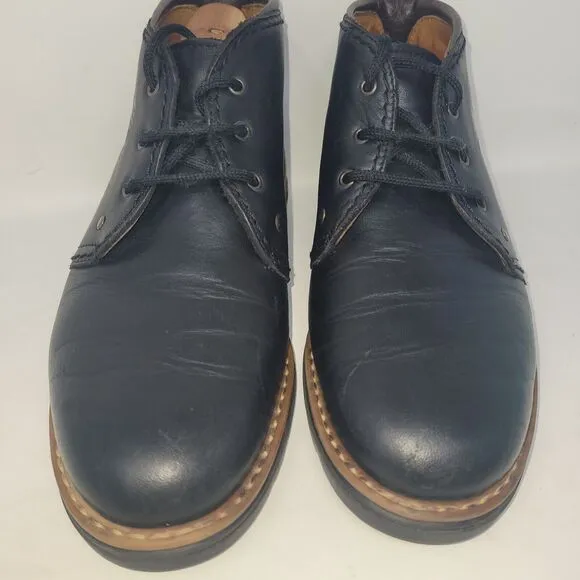 Josef Seibel Leather Ankle Chukka Boots Mens Size 43 (US 9.5-10) Black Lace 98%