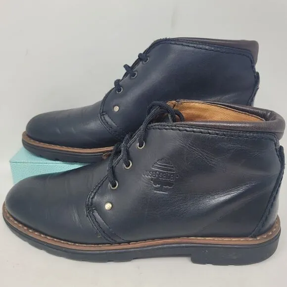 Josef Seibel Leather Ankle Chukka Boots Mens Size 43 (US 9.5-10) Black Lace 98%