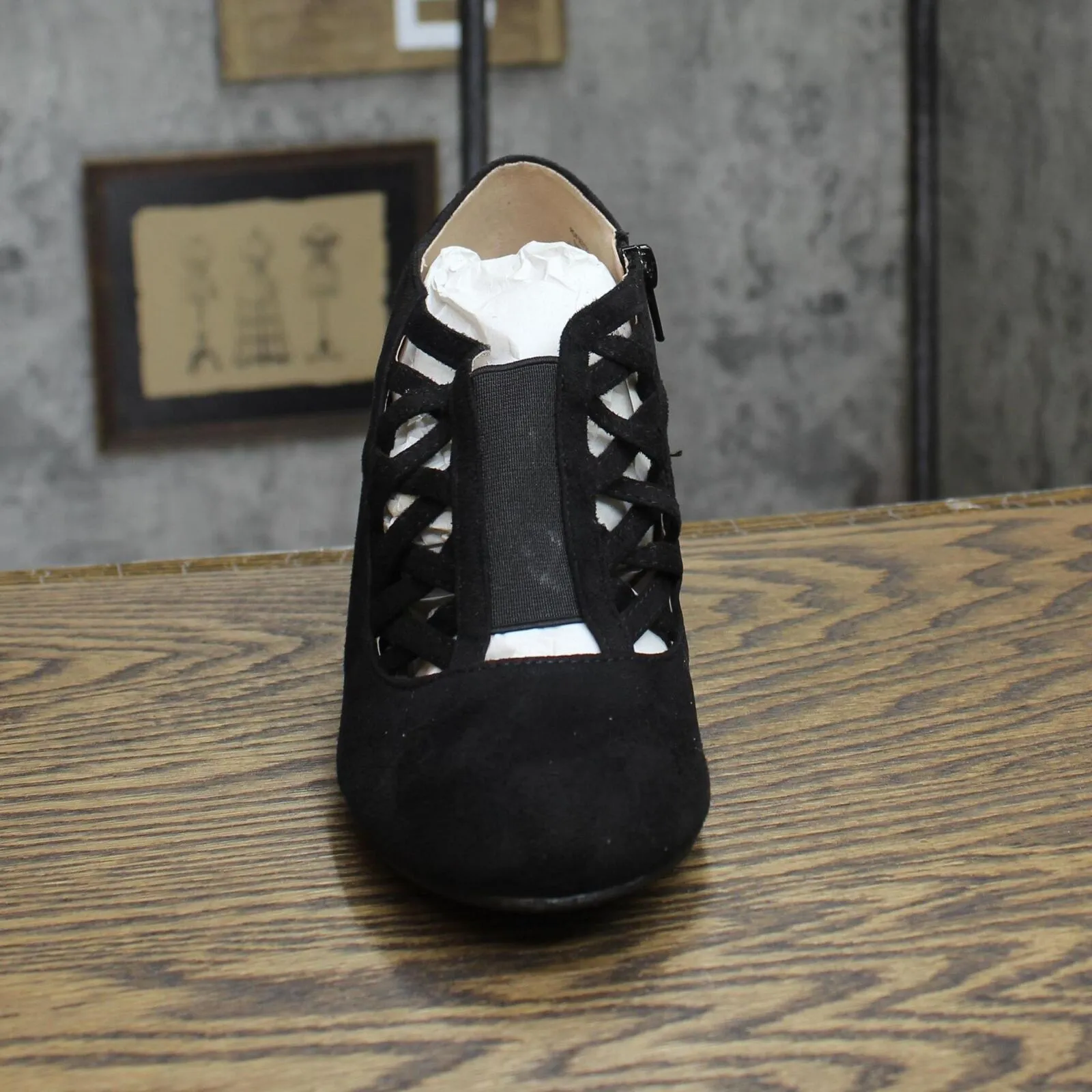 Journee Collection Womens Pull On Piper Bootie PIPER-BLK-085 Black 8.5M
