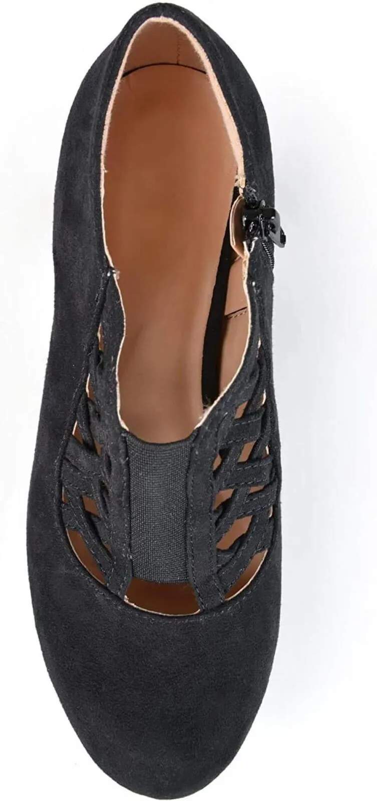 Journee Collection Womens Pull On Piper Bootie PIPER-BLK-085 Black 8.5M