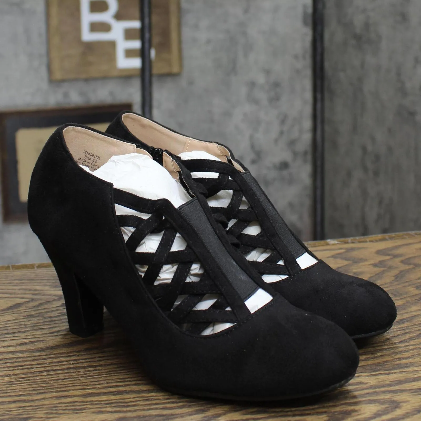 Journee Collection Womens Pull On Piper Bootie PIPER-BLK-085 Black 8.5M