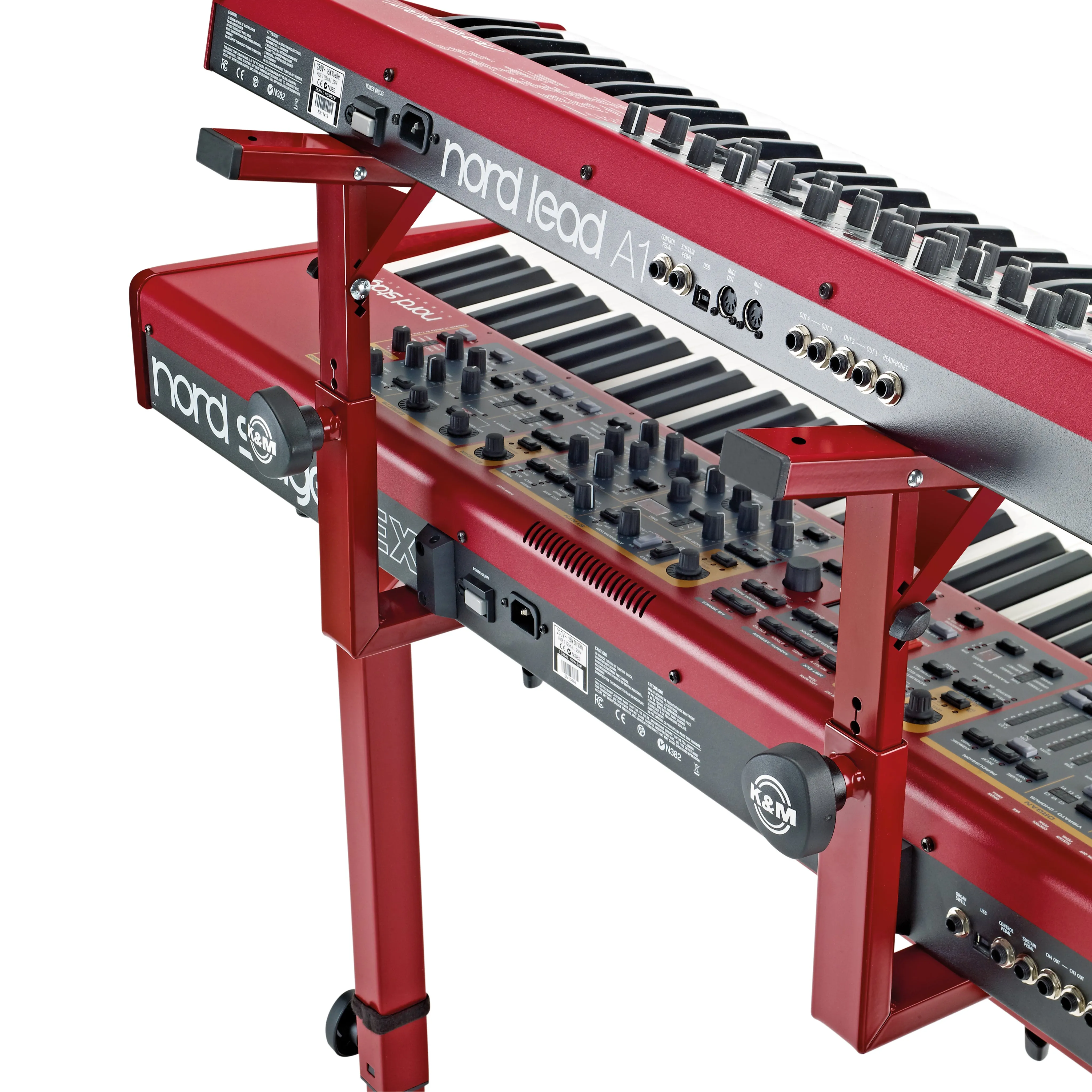 K&M 18811-000-91 Stacker Adjustable, Ruby Red