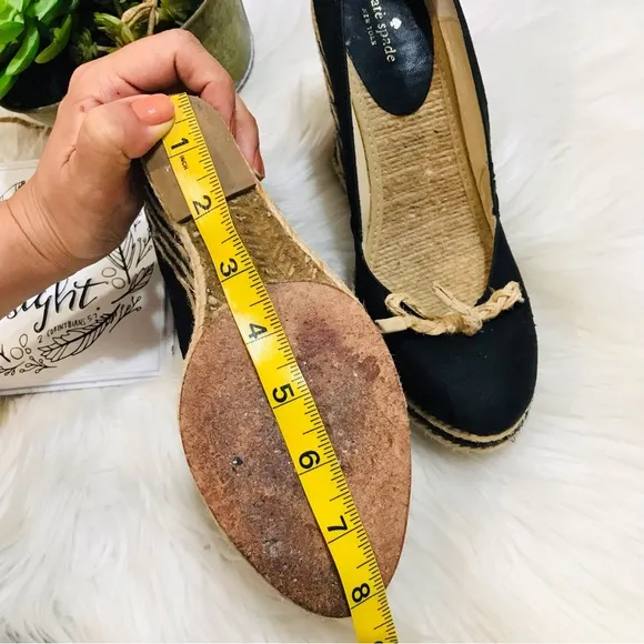 Kate Spade Wedge Espadrilles Closed Toe Sz8