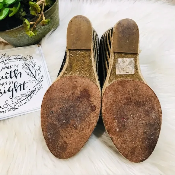 Kate Spade Wedge Espadrilles Closed Toe Sz8