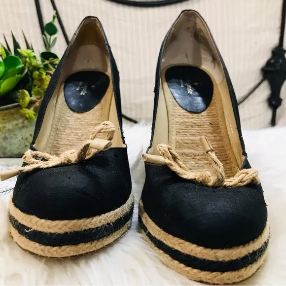 Kate Spade Wedge Espadrilles Closed Toe Sz8