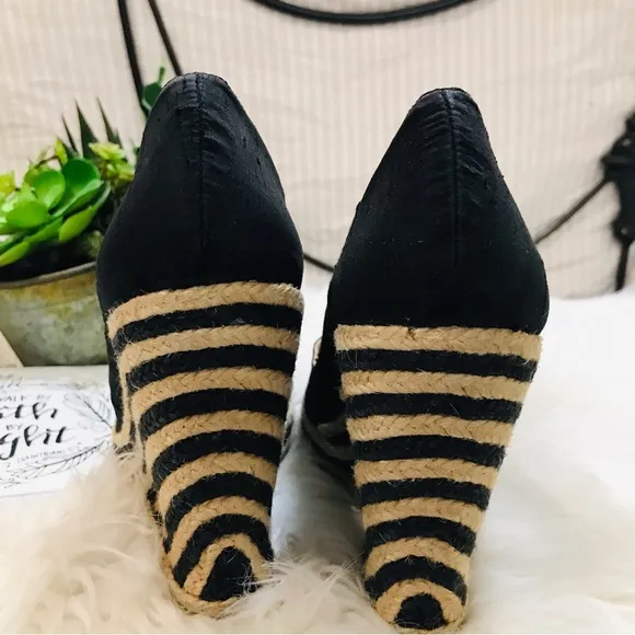 Kate Spade Wedge Espadrilles Closed Toe Sz8