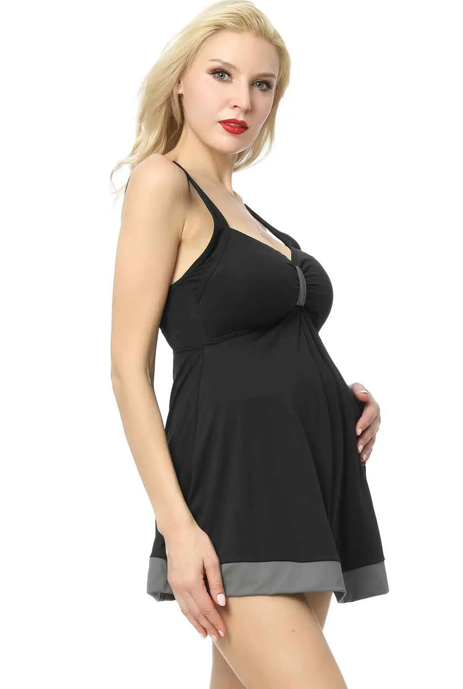 Kimi   Kai Maternity "Teresa" UPF 50  One Piece Maternity Swim Dress