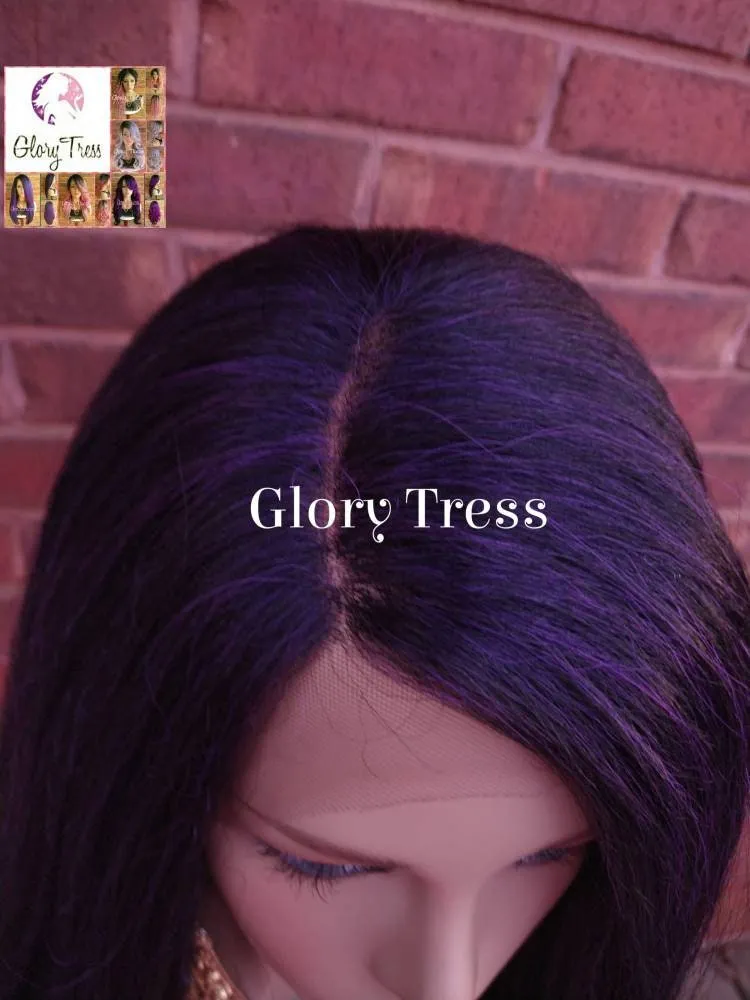 Kinky Straight Lace Front Wig, Natural Yaki Straight Wig, African American Wig, Glory Tress, Ready To Ship // PRECIOUS