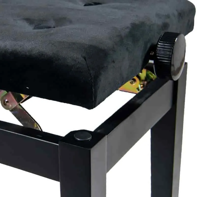 Koda SONATA Adjustable Piano Stool, Satin Black