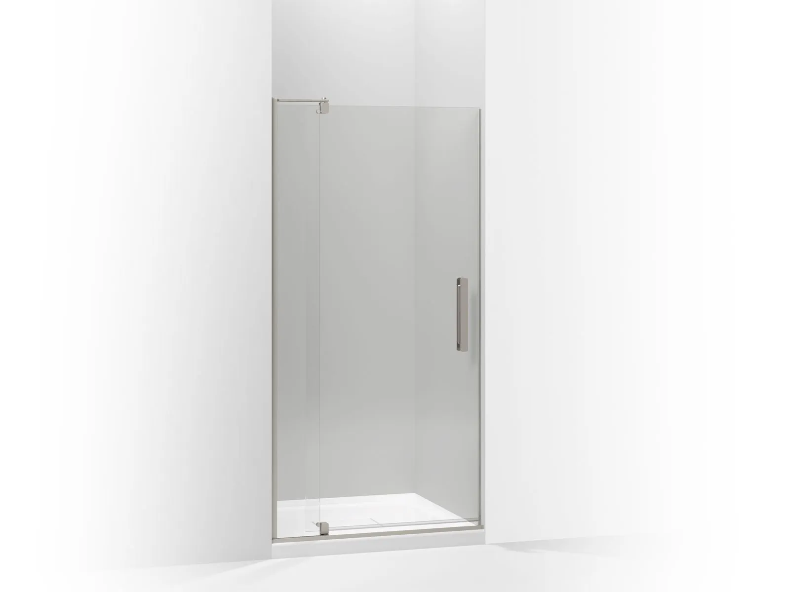 KOHLER K-707531-L Revel Pivot shower door, 70" H x 35-1/8 - 40" W, with 5/16" thick Crystal Clear glass