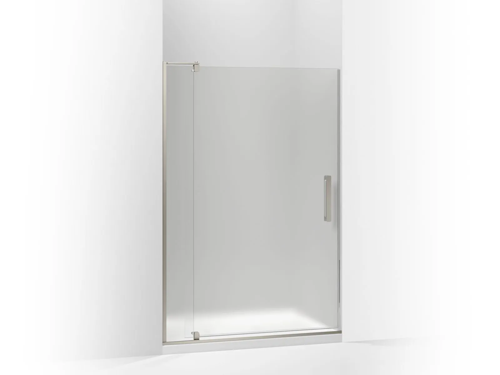KOHLER K-707551-D3 Revel Pivot shower door, 70" H x 43-1/8 - 48" W, with 5/16" thick Frosted glass