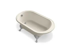 KOHLER K-710-A-47 Iron Works Historic 66" x 36" freestanding oval bath
