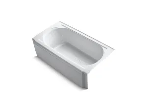 KOHLER K-724-G0 Memoirs 60" x 33-3/4" alcove BubbleMassage air bath with White airjet color finish and right-hand drain
