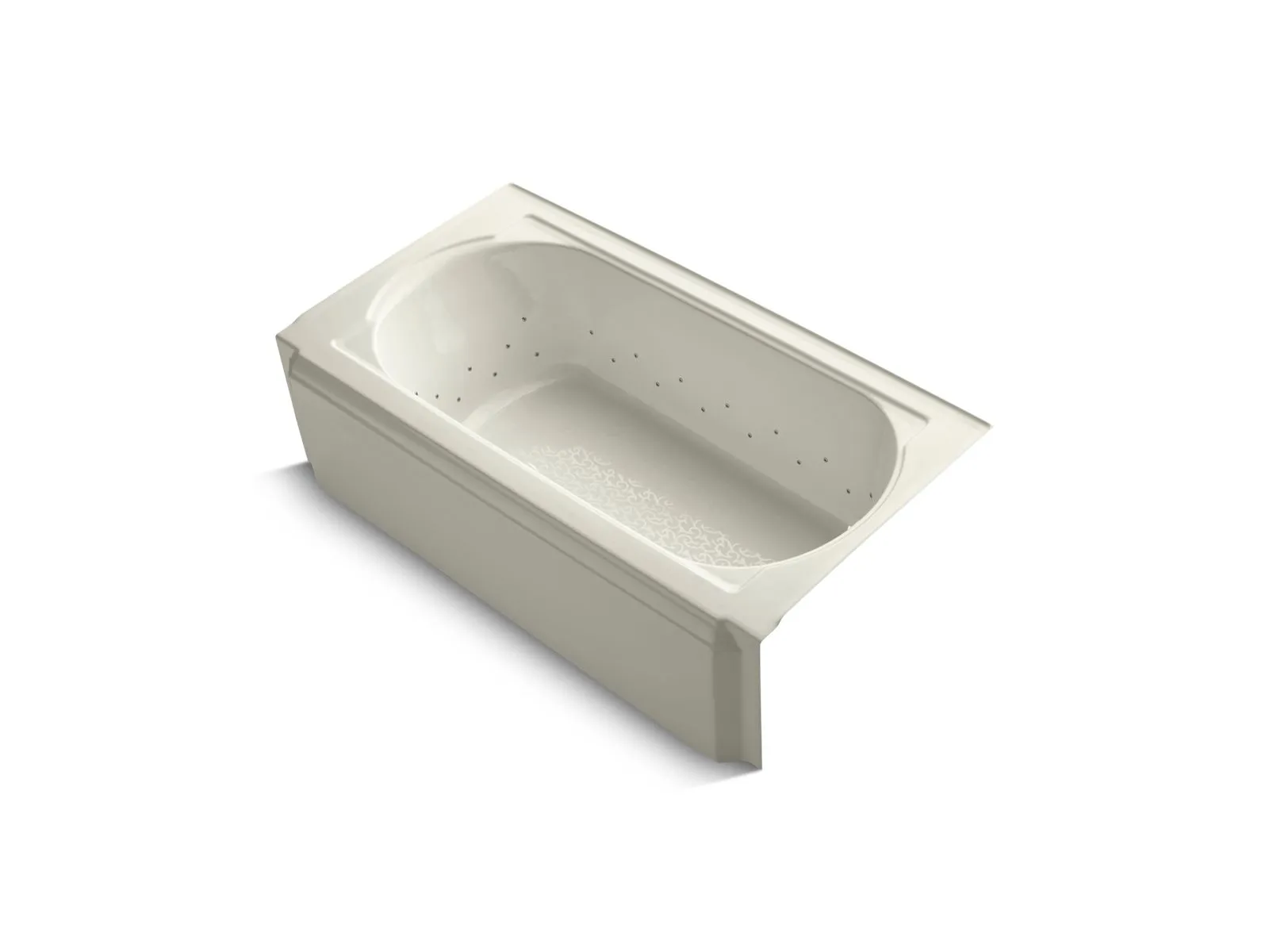 KOHLER K-724-GBN Memoirs 60" x 33-3/4" alcove BubbleMassage air bath, right drain