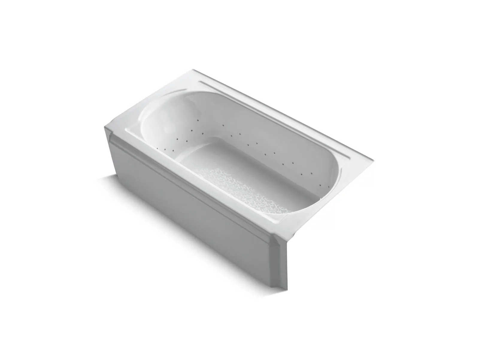 KOHLER K-724-GBN Memoirs 60" x 33-3/4" alcove BubbleMassage air bath, right drain