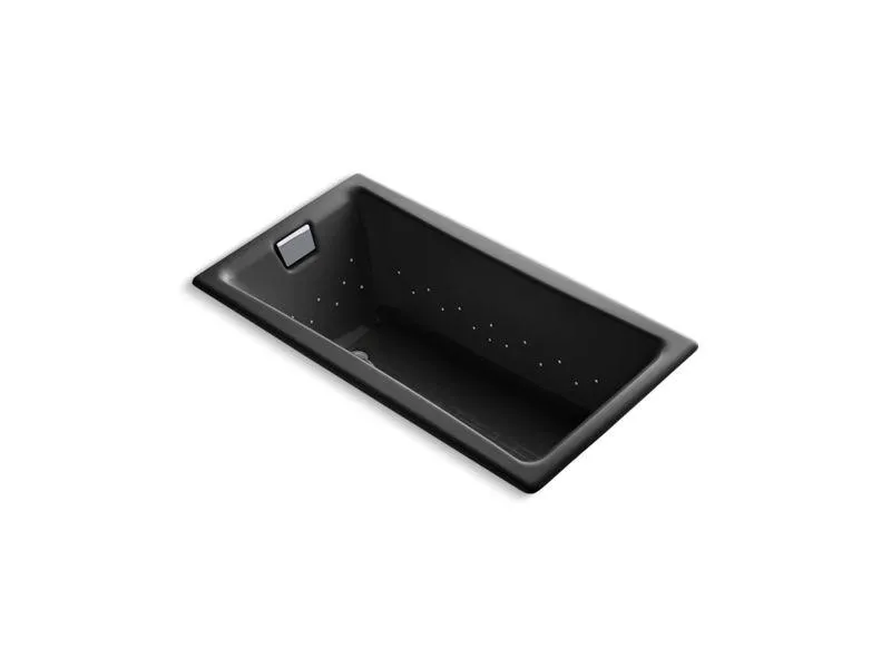 KOHLER K-852-GCP-0 Tea-for-Two 60" x 32" drop-in BubbleMassage air bath with Polished Chrome airjet finish